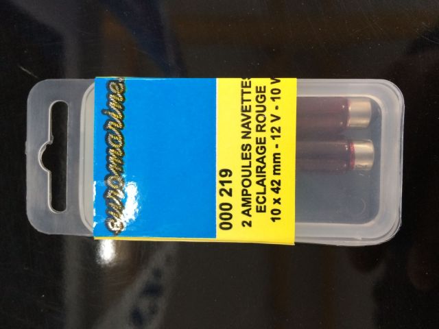 2 ampoules navettes